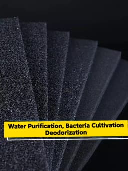 aquarium accessories Practical Biochemical decoration Cotton Sponge Aquarium Filter Fish Tank Pond Black Foam sponge Tank