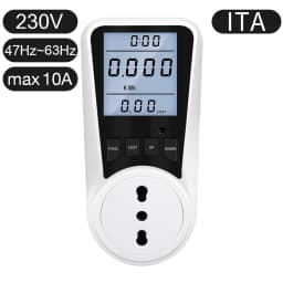 220V Digital Wattmeter AC EU Power Meter LCD Electricy Consumption Meter Socket Wattage Kwh Energy Test FR US BR Power Analyzer