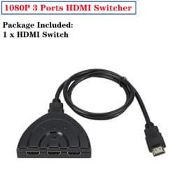 4K 2K 3x1 HDMI Cable Splitter HD 1080P Video Switcher Adapter 3 Input 1 Output Port HDMI Hub for Xbox PS4 DVD HDTV PC Laptop TV