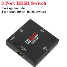 4K 2K 3x1 HDMI Cable Splitter HD 1080P Video Switcher Adapter 3 Input 1 Output Port HDMI Hub for Xbox PS4 DVD HDTV PC Laptop TV
