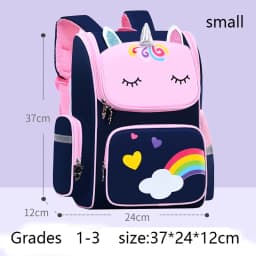 Children Girl Backpack With Large Capacity Waterproof Unicorn Print Teen School Bag for 2-16 Year Olds Cute Kawaii Kid Backpack