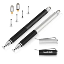 Universal Fiber Stylus 2 in 1 Disc Stylus Pen Mesh Fiber Tip Series Precision Touch Screen Pens for All Capacitive Touch Screens