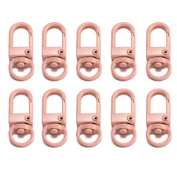 10Pcs Alloy Snap Lobster Clasp Hooks Keychain Findings for DIY Key Chain Necklace Bracelet Accessories Supplies Wholesale