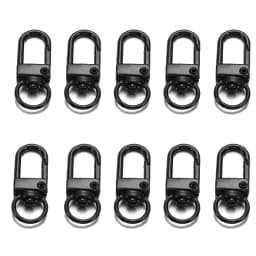 10Pcs Alloy Snap Lobster Clasp Hooks Keychain Findings for DIY Key Chain Necklace Bracelet Accessories Supplies Wholesale