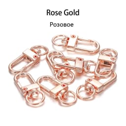 10Pcs Alloy Snap Lobster Clasp Hooks Keychain Findings for DIY Key Chain Necklace Bracelet Accessories Supplies Wholesale
