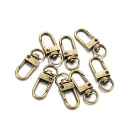 10Pcs Alloy Snap Lobster Clasp Hooks Keychain Findings for DIY Key Chain Necklace Bracelet Accessories Supplies Wholesale