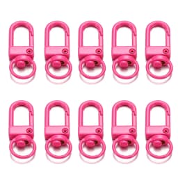 10Pcs Alloy Snap Lobster Clasp Hooks Keychain Findings for DIY Key Chain Necklace Bracelet Accessories Supplies Wholesale