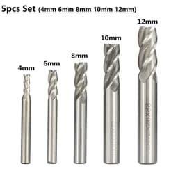 XCAN HSS Milling Cutter 4 Flute End Mill 1.5-13mm for CNC Machine Milling Tools Router Bit Metal Cutter Aluminum Milling Bit