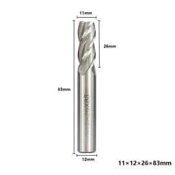 XCAN HSS Milling Cutter 4 Flute End Mill 1.5-13mm for CNC Machine Milling Tools Router Bit Metal Cutter Aluminum Milling Bit