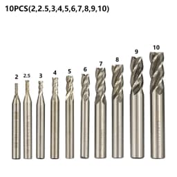XCAN HSS Milling Cutter 4 Flute End Mill 1.5-13mm for CNC Machine Milling Tools Router Bit Metal Cutter Aluminum Milling Bit