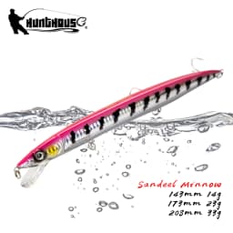 Hunthouse Floating Minnow Fishing Lure 143mm/14g 173mm/23g 208mm/33g Long Casting Seawater Hard Bait For Trout Seabass Tackle