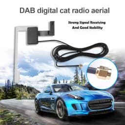 Car Radio Window Antenna Active DAB Digital Audio Broadcasting For Pioneer Kenwood JVC Sony Car Window Roof Windshield Antenna
