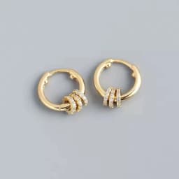 XIYANIKE Silver Color French Punk Hip-Hop Geometric Small Hoop Earrings for Women Gold Silver Party Jewelry Accessories