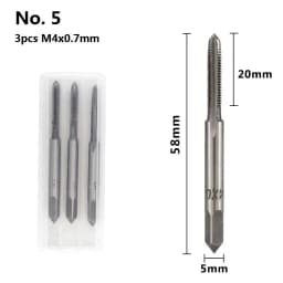 XCAN 3pcs M2-M12 Metric Tap Machine Screw Tap Drill Bit Tapping Tool Thread Plug Tap Thread Tap Metalworking Hand Tools