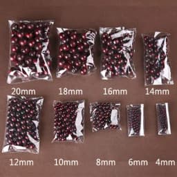 8-500pcs/bag Wood Beads 4/6/8/10/12/14/16/18/20mm Round Loose Spacer Wooden Beads For Bracelets Jewelry Making DIY Crafts Supply