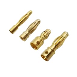 2mm 3mm 3.5mm 4mm Bullet Banana Plug Gold-Plated Banana Male Female Connector Battery Plugs Kits for RC Battery Parts DIY