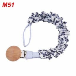Baby Infant Cotton Pacifier Clip for Newborn Teething Soother Chew Dummy Chains CORB