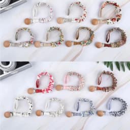 Baby Infant Cotton Pacifier Clip for Newborn Teething Soother Chew Dummy Chains CORB