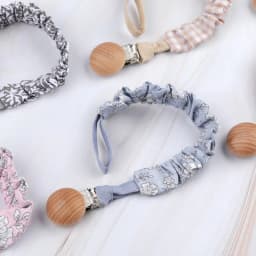 Baby Infant Cotton Pacifier Clip for Newborn Teething Soother Chew Dummy Chains CORB