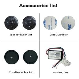 wireless multi-function Steering Wheel Control for android Car Radio DVD GPS multimedia Remote Control Buttons 2 din universal