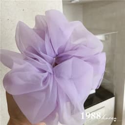 Spring summer organza hair scrunchie large fairy chiffon women Elastic Hair Band Ponytail Holder Hair Tie Girl Gum Accessories