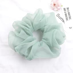 Spring summer organza hair scrunchie large fairy chiffon women Elastic Hair Band Ponytail Holder Hair Tie Girl Gum Accessories