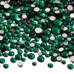 1440Pcs Mix Size SS3-SS20 Champagne Glass Flat Back Rhinestone Golden Shadow Glitter Non Hotfix Rhinestones for Nail Art Clothes