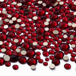 1440Pcs Mix Size SS3-SS20 Champagne Glass Flat Back Rhinestone Golden Shadow Glitter Non Hotfix Rhinestones for Nail Art Clothes