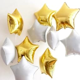 10Pcs 10inch Rose Gold Silver Foil Star Balloon Birthday Wedding Christmas Party Decor Baby Shower Supplies Kids Globos