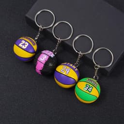 Curry Basketball Keychain Car Key Ring All Star Fan Key Chain Ball Shape Bag Pendant Jewelry Lover Trinket Best Gift Accessories