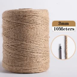 Natural Vintage Jute Rope String 1/2/3/4/5/6/8/10mm DIY Jute Cord Twine Ribbon Crafts Sewing Handwork Gift Wrap Home Decoration