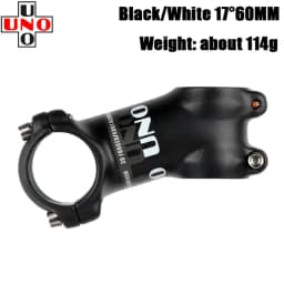 UNO Ultralight Bike Stem 7 17 Degree MTB Mountain Road Bicycle Stem 31.8mm 60/70/80/90/100/110/120/130mm Bicycle Kalloy Parts