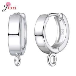 DIY Jewelry Marking 925 Sterling Silver Crystal Earrings Findings Clasps Hooks For Women Handmade Accessories Cheap Wholesale