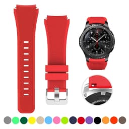 22mm Silicone Bands for Samsung Galaxy Watch 3 45mm/Gear S3 Classic/Frontier/Huawei Watch GT 2 3 Pro 46mm Amazfit GTR/Pace Strap