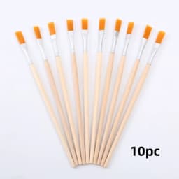 10pc/30pc/50pc/100pc Pole Flat Brush Nylon Bristles Row Pen Tip Pen Line Drawing Pen