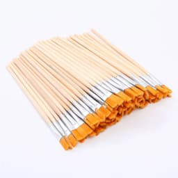 10pc/30pc/50pc/100pc Pole Flat Brush Nylon Bristles Row Pen Tip Pen Line Drawing Pen