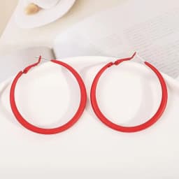 Red Color Women's Hanging Earrings Simulated Pearl Pendants Dangle Earrinsg for Girls Temperament Heart Drop Earrings Jewelry