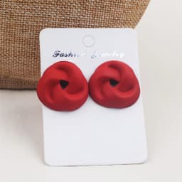 Red Color Women's Hanging Earrings Simulated Pearl Pendants Dangle Earrinsg for Girls Temperament Heart Drop Earrings Jewelry