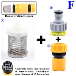 1/2 3/4 Inch Garden Watering Filter Car Washer Irrigation Hose Filter Water Pipe Quick Connector Aquarium Water Pump Strainer