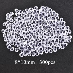 DIY Movable Eyes Simulation Animal Eyeball Black White Color Self-Adhesive Doll Eye Kindergarten Children Craft Supplies