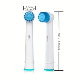4-20pcs Brush Head Nozzles for Braun Oral B Electric Toothbrush Replacement Head Refill Sensitive Clean Cross Action for Oralb