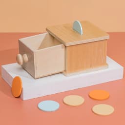 Baby Early Learning Montessori Toys Gift Wooden Rolling Ball Drum Listening Exercise Color Cognition Hand-eye Coordination Train