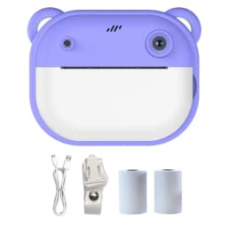Children Thermal Print Camera Toy Wireless Bluetooth Inkless Instant Print Photo Note Camera Kids Early Education Study Toy Gift