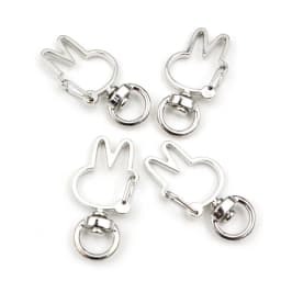 10pcs Cat Heart Snap Hook Trigger Clips Buckles For Keychain Lobster Lobster Clasp Hooks for Key Ring Clasp Jewelry Supplies