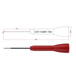 Universal Insulated Piercing Needle Non-destructive Multimeter Test Probes Transfer Very Fine Red/Black Circuit Repair Test Pins