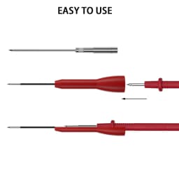 Universal Insulated Piercing Needle Non-destructive Multimeter Test Probes Transfer Very Fine Red/Black Circuit Repair Test Pins