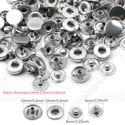 10mm 12.5mm 15mm Metal Pressure Buttons Sewing Accessories Botones Snap Button For Clothing Jackets Leather Snap Fasteners