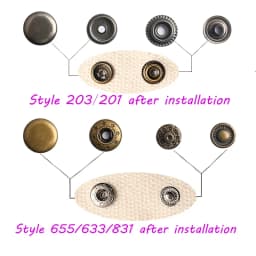 10mm 12.5mm 15mm Metal Pressure Buttons Sewing Accessories Botones Snap Button For Clothing Jackets Leather Snap Fasteners
