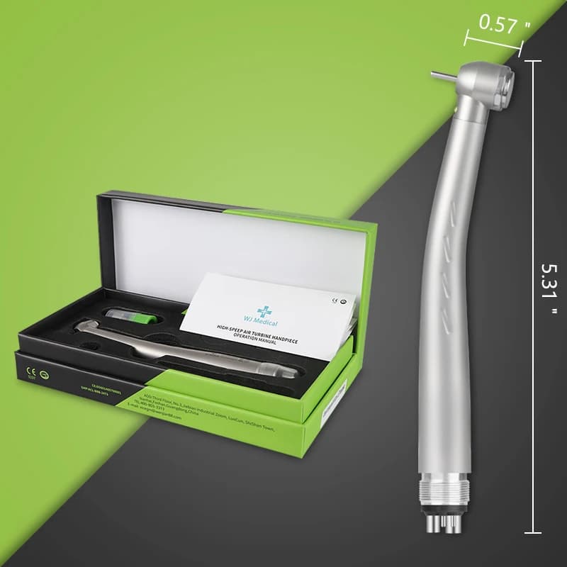 Dental LED High Speed Handpiece Dentist Tips Teach Model E-Generator Rotation Turbine Dentistry Push Button Triple Water Spray