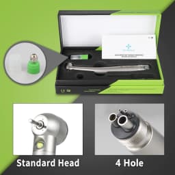 Dental LED High Speed Handpiece Dentist Tips Teach Model E-Generator Rotation Turbine Dentistry Push Button Triple Water Spray